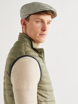 Thumbnail for your product : Lock & Co Hatters Cannes Striped Linen-Seersucker Flat Cap