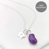 Thumbnail for your product : Molly Brown London Personalised Grape Jelly Bean Star Necklace