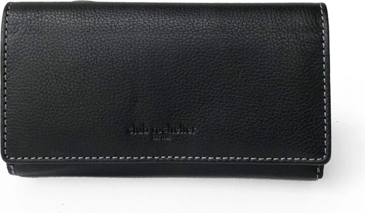 Club Rochelier Ladies Leather Double Zip Clutch Wallet - Macy's