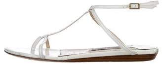 Jimmy Choo Patent Leather T-Strap Sandals