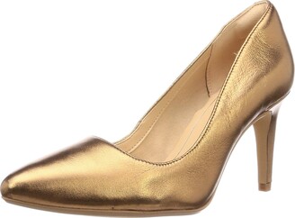 clarks ladies gold shoes