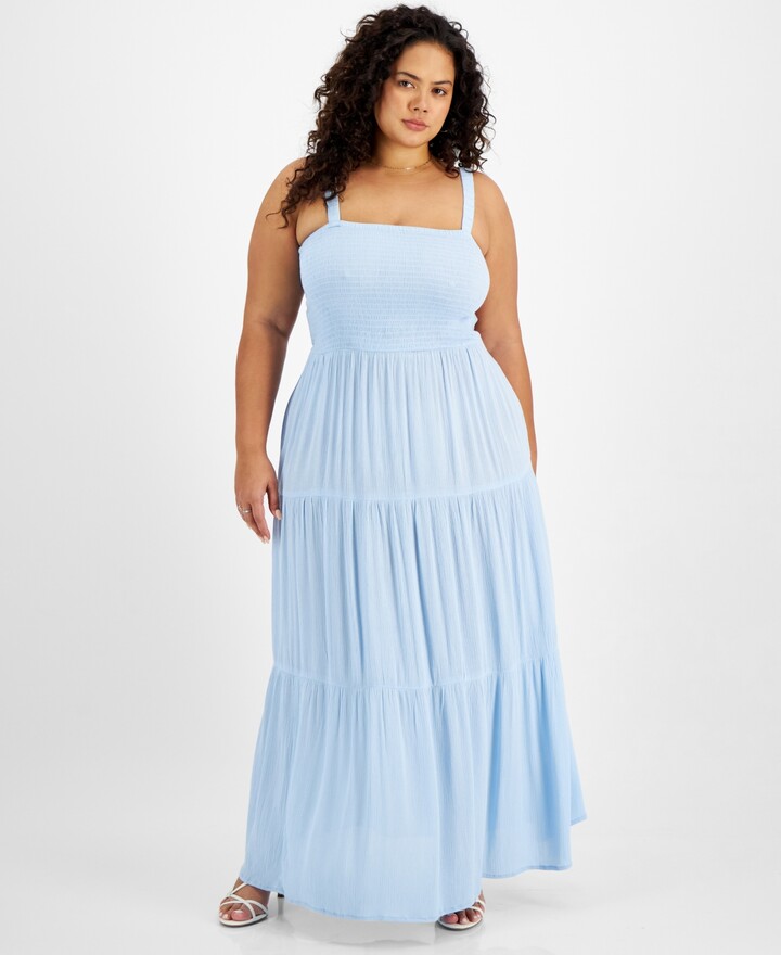 Full Circle Trends Trendy Plus Size Tiered Maxi Dress - ShopStyle