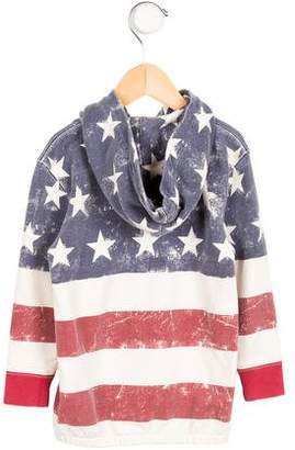 Ralph Lauren Girls' American Flag Hooded Sweatshirt