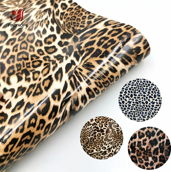 NONE Leopard Printed Heat Transfer Vinyl Iron-on Tshirt Heat Press Cut Film HTV Printing for Clothing Xmas Decor DIY Easy to Weed