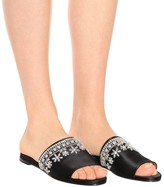 Thumbnail for your product : Rochas Embellished satin slides