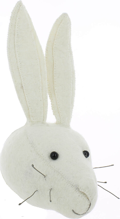 Fiona Walker England Mini White Rabbit Wall Hanging Head - ShopStyle Decor
