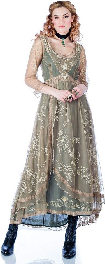 Nataya 40163 Women's Downton Abbey Vintage Style Wedding Dress in