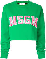 Thumbnail for your product : MSGM cropped sweatshirt