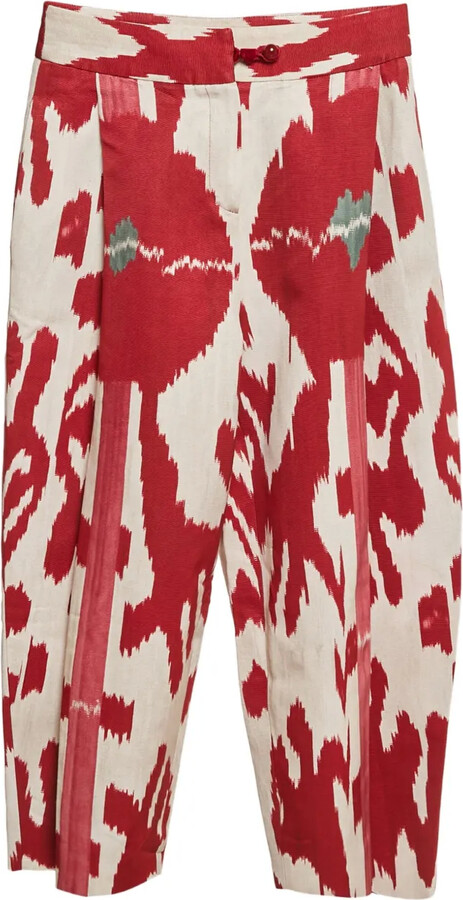 Emporio Armani Pre-Owned Ikat-Print Trousers