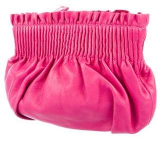 Reed Krakoff Pleated Leather Zip Pouch