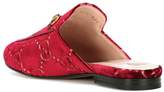 Thumbnail for your product : Gucci Princetown GG velvet slippers