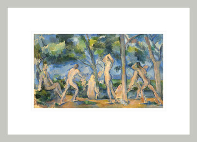 Red Barrel Studio Bathers by Paul Cézanne -Framed Giclee Print