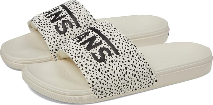 Vans La Costa Slide-On (Animal Marshmallow/Black) Shoes - ShopStyle