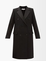 Thumbnail for your product : Victoria Beckham Double-breasted Wool-garbardine Coat - Black