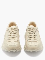 Thumbnail for your product : Gucci Rhyton Leather Trainers - Cream