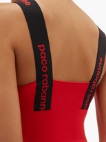 Thumbnail for your product : Paco Rabanne Logo-jacquard Jersey Bodysuit - Red
