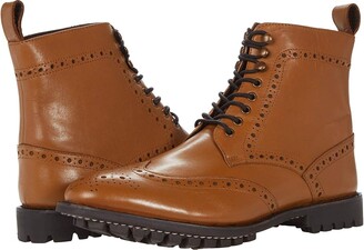 Anthony Veer Grant Wing Tip Boots (Walnut) Men's Boots