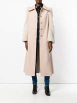 Thumbnail for your product : Chloé shearling sleeved coat