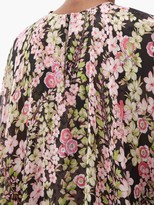 Thumbnail for your product : Giambattista Valli Cape-back Floral-print Silk-chiffon Blouse - Black Print