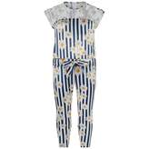 Thumbnail for your product : MET METGirls Navy Striped Satin Daisy Jumpsuit