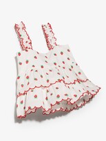 Thumbnail for your product : Stella McCartney Kids Tiered Strawberry-Print Blouse