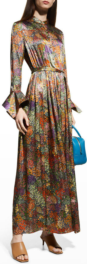 Long Sleeve Floral Maxi Dress | ShopStyle