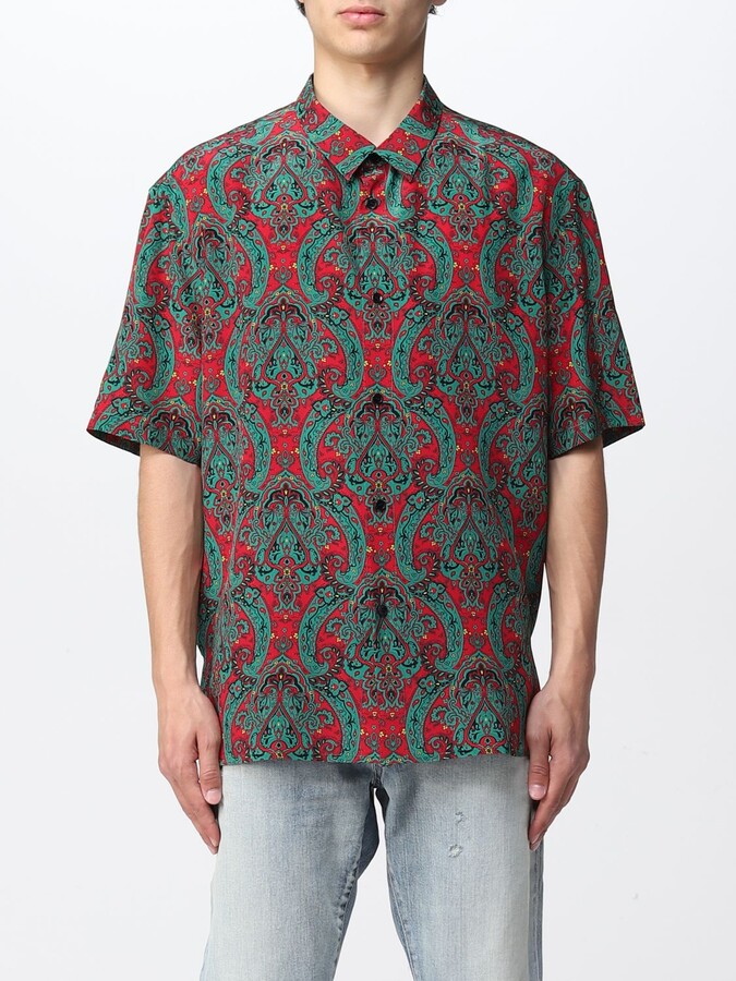 Mens Green Paisley Shirt | Shop The Largest Collection | ShopStyle