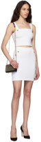 Thumbnail for your product : Balmain White Knit Miniskirt
