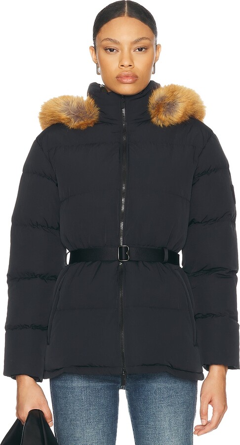 Burberry Short Waisted Down Parka in Black