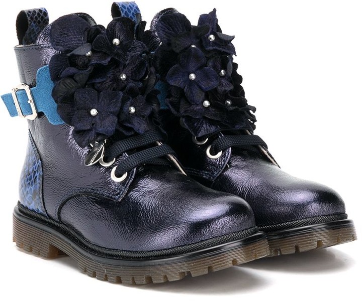 girls navy boots