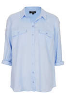 Thumbnail for your product : Topshop Casual chambray shirt
