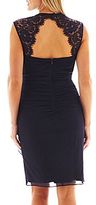 Thumbnail for your product : JCPenney Scarlett Faux-Wrap Lace-Trim Dress