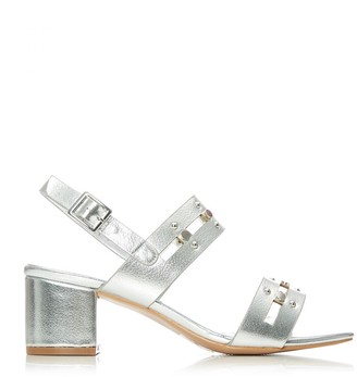 moda in pelle silver shoes