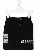 Thumbnail for your product : Givenchy Kids Embroidered-Logo Skirt