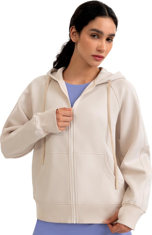 Colorfulkoala Velvra Modal Fleece Pullover – Plush Soft Modal Blend Women’s Sweatshirts Oversized Full-Zip Hoodies with Thumb Holes & Kangaroo Pockets Ribbed Cuffs (XL