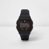 Thumbnail for your product : River Island Mens Black digital watch