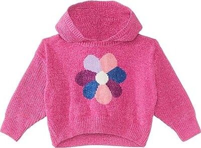 Hatley Flower Power Pullover Sweater Hoodie (Toddler/Little Kids