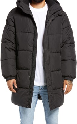 topman black puffer jacket
