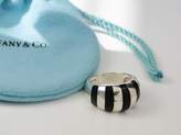 Thumbnail for your product : Tiffany & Co. Black Enamel & Sterling Silver Stripes Stripe Dome Ring