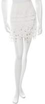 Thumbnail for your product : Paco Rabanne Grommet-Accented Cutout Skirt White Grommet-Accented Cutout Skirt