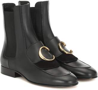 Chloé C leather ankle boots