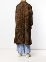 Thumbnail for your product : Fendi Pre-Owned 1970s Leopard Print Oversized Coat
