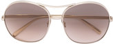 Chloé - lunettes de soleil aviateur - women - Métal (autre) - Taille Unique