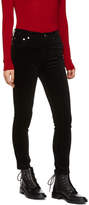 Thumbnail for your product : Rag & Bone Black Velvet High-Rise Skinny Jeans