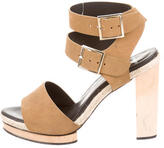 Thumbnail for your product : Pierre Hardy Suede Platform Sandals