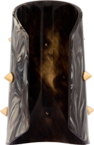 Thumbnail for your product : Alexander McQueen Grey Marbled Plexiglass Stud Cuff