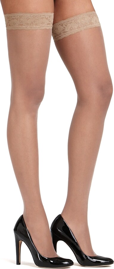 Hue French Lace Thigh Highs