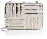 Thumbnail for your product : Judith Leiber Swarovski Crystal Striped Rectangle Minaudiere