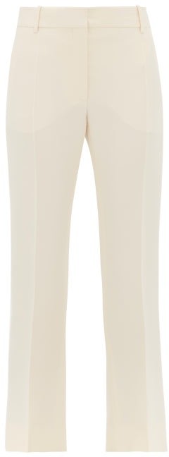 Valentino - Tailored Slim-fit Wool-blend Trousers - Ivory