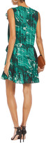 Thumbnail for your product : VVB Ruffled Printed Voile Mini Dress